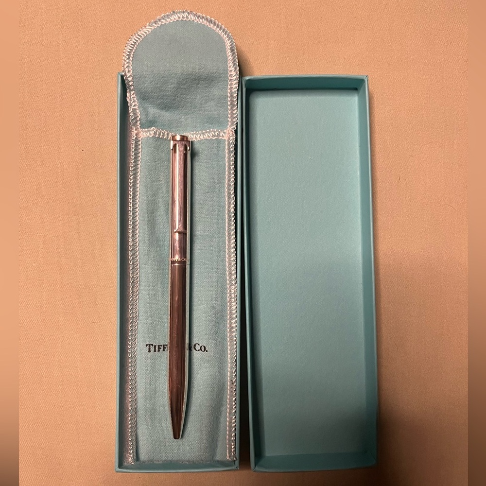 NEW Genuine Tiffany & Co Vintage 925 Sterling Silver T Clip Designer Pen